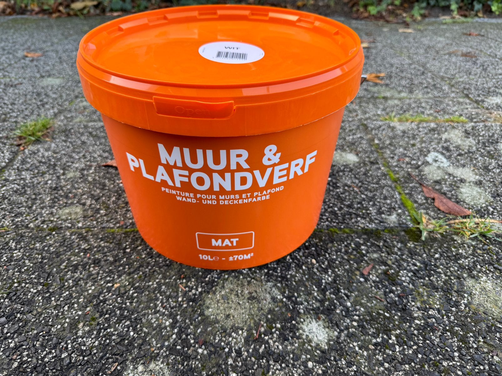 6x 10L Matte Muur- en Plafondverf - Wit, Sneldrogend, Ophalen, Wit, Nieuw, Verf