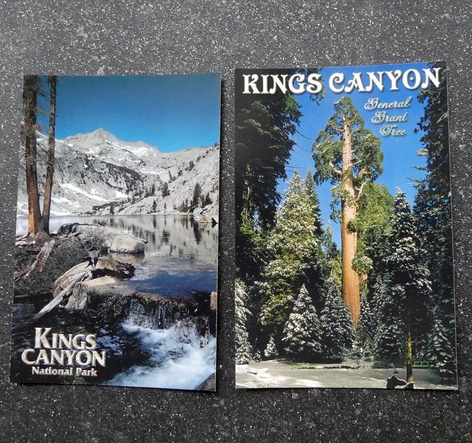 Ansichtkaarten Kings Canyon California USA General Grant tre, Ophalen of Verzenden, 1980 tot heden, Ongelopen, Buiten Europa