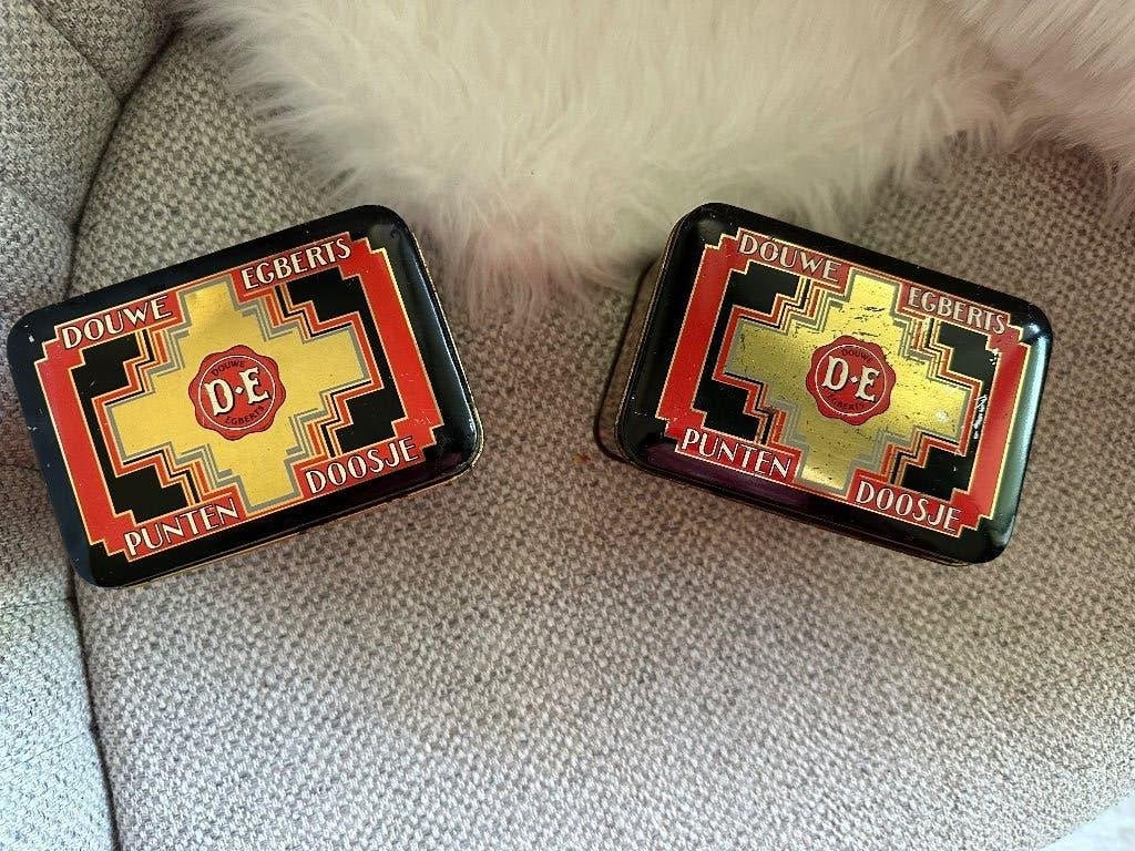 Douwe Egberts puntendoosjes, Ophalen of Verzenden, Gebruikt, Koffie, Douwe Egberts