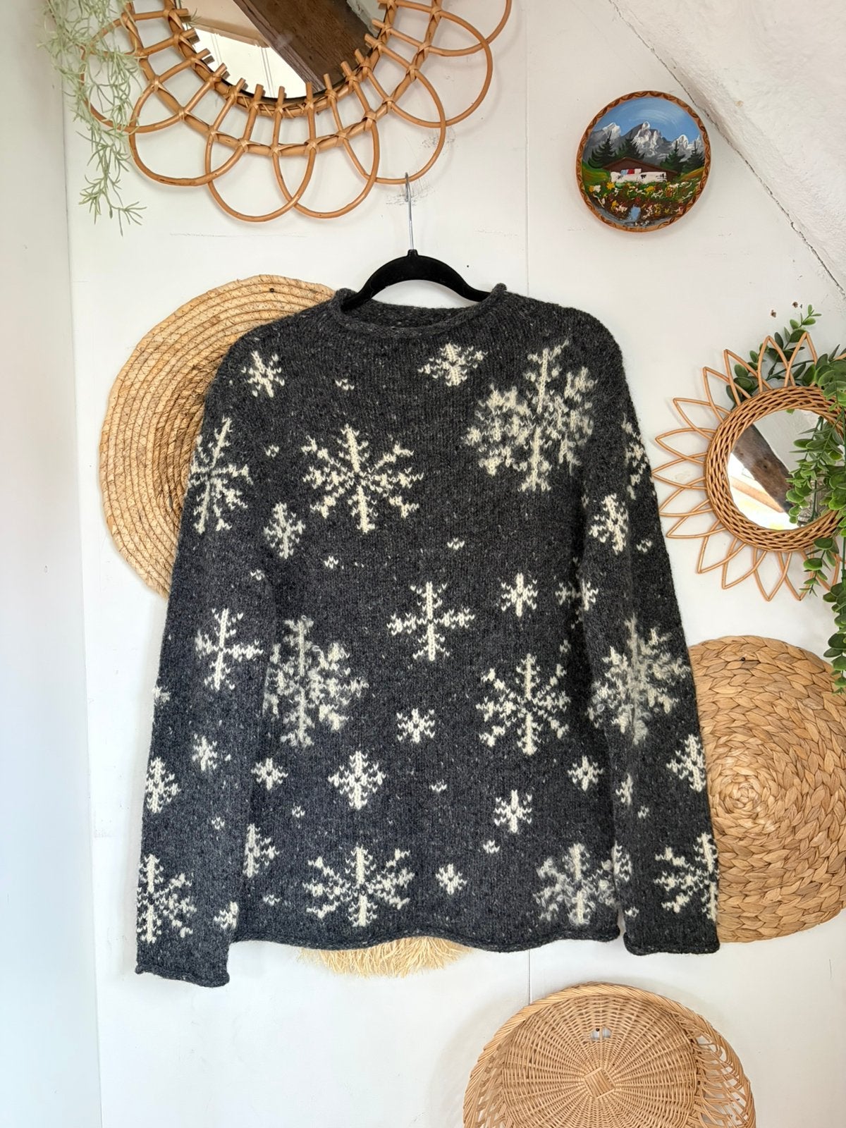 Vintage wollen mohair trui, Ophalen of Verzenden, Zo goed als nieuw, Maat 38/40 (M)