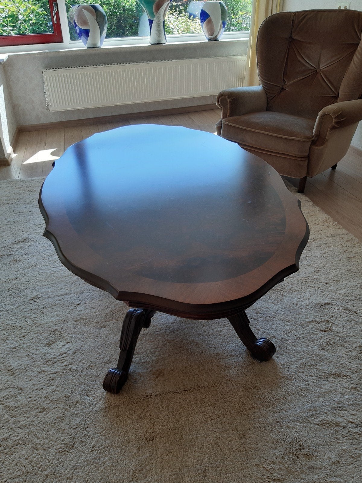 Salontafel mahonihout (in Steenwijk), Ophalen