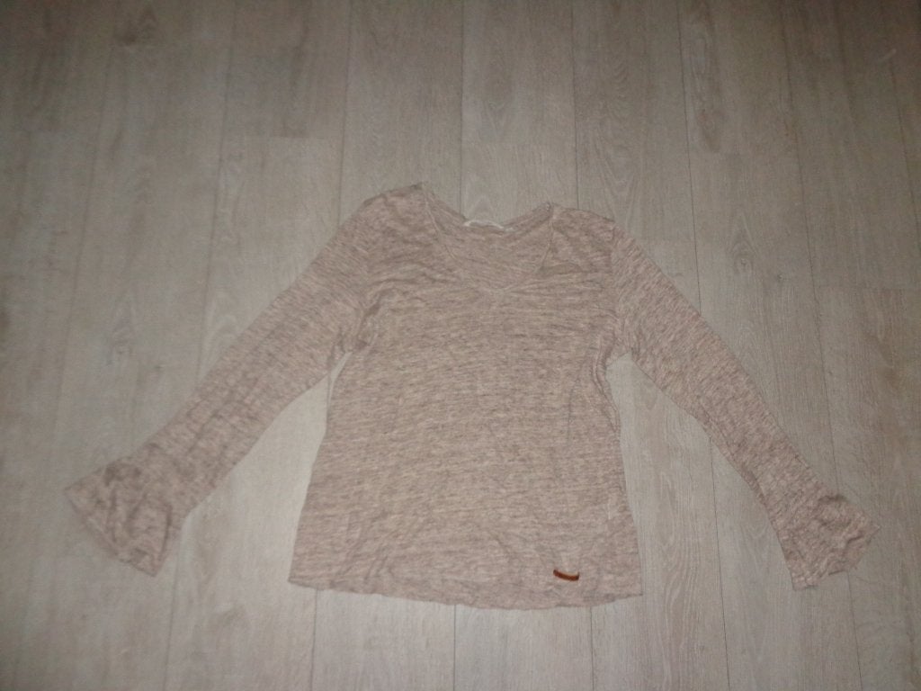 beige/bruin dameslongsleeve van Moscow, maat L, Beige, Maat 42/44 (L), Ophalen of Verzenden, Zo goed als nieuw