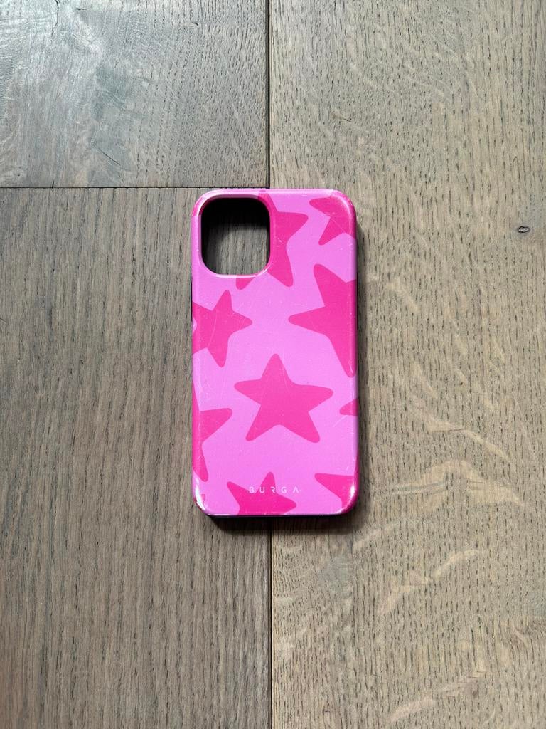 Roze telefoonhoesje met sterren van Burga, Telecommunicatie, Mobiele telefoons | Hoesjes en Frontjes | Apple iPhone, Ophalen of Verzenden