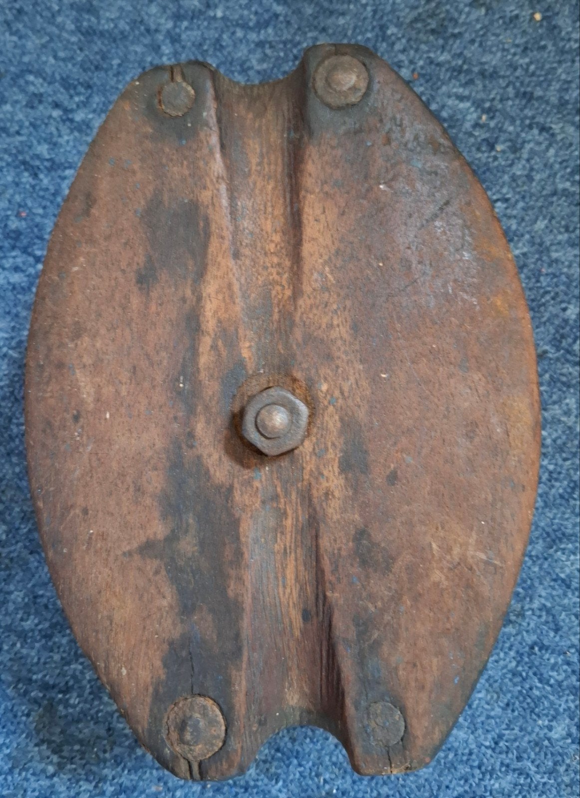 Vintage houten katrol, Ophalen of Verzenden