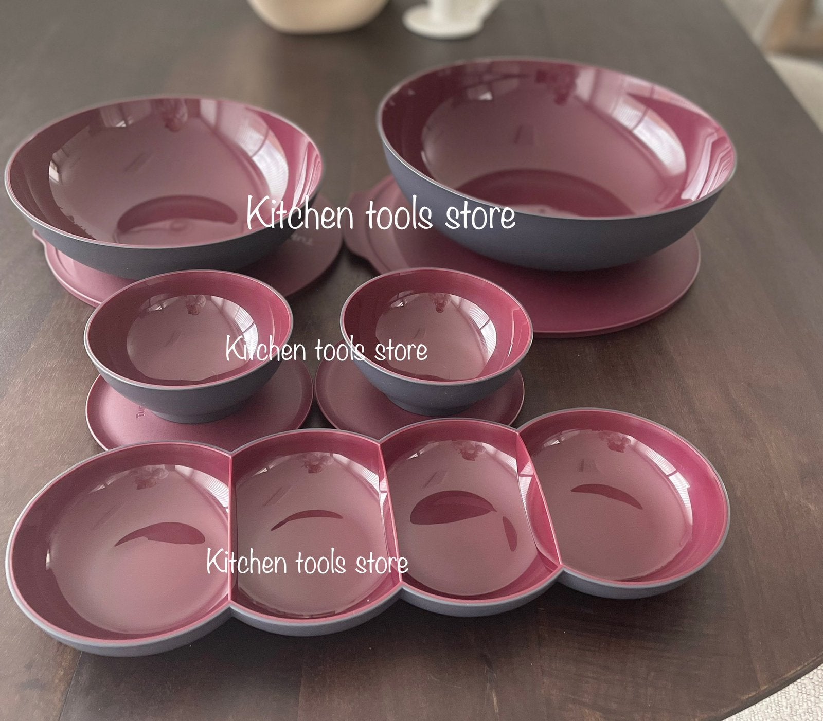 Tupperware limited edition Allegra kommen set (5) voorraad, Huis en Inrichting, Overige kleuren, Nieuw, Ophalen of Verzenden, Met deksel