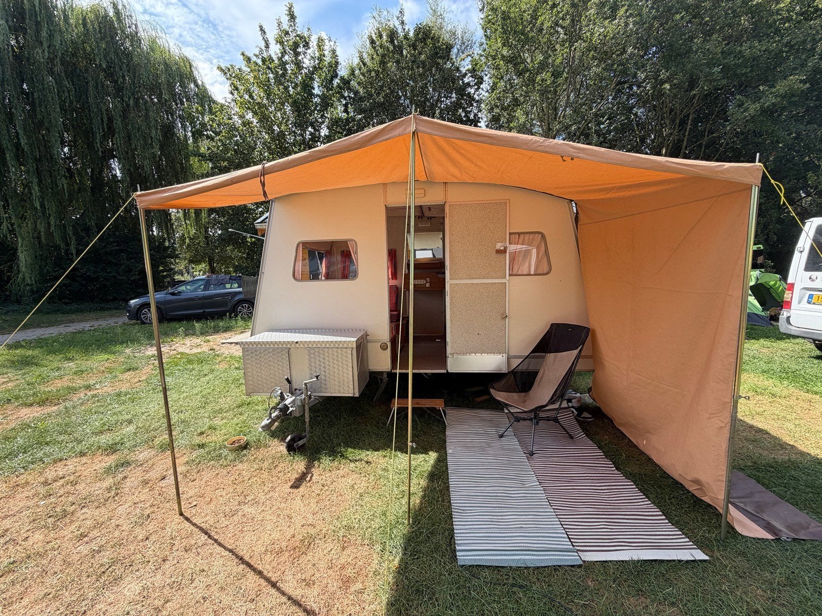 Rapido Confort vouwcaravan - Compact en comfortabel, Caravans en Kamperen, Overige merken, Meerkleurig, Ophalen of Verzenden, Aanwezig