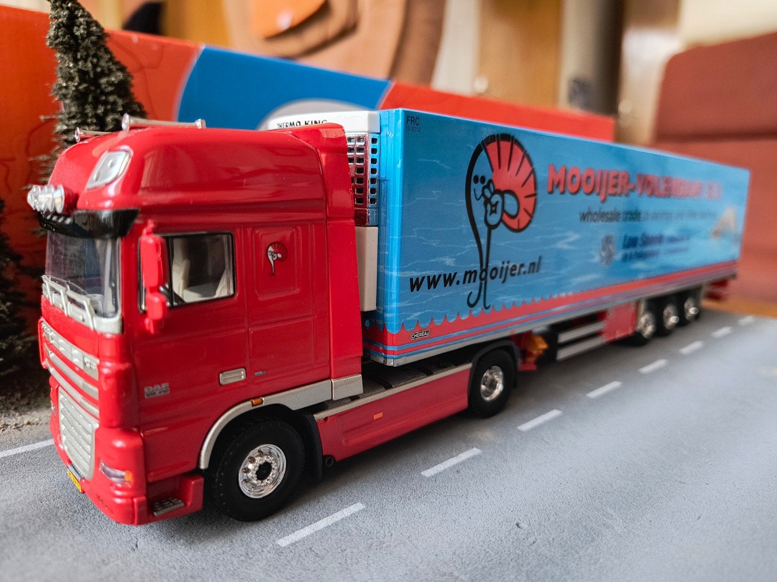 Tekno Daf Mooijer, Hobby en Vrije tijd, Modelauto's | 1:50, Ophalen of Verzenden, Zo goed als nieuw, Bus of Vrachtwagen, Tekno