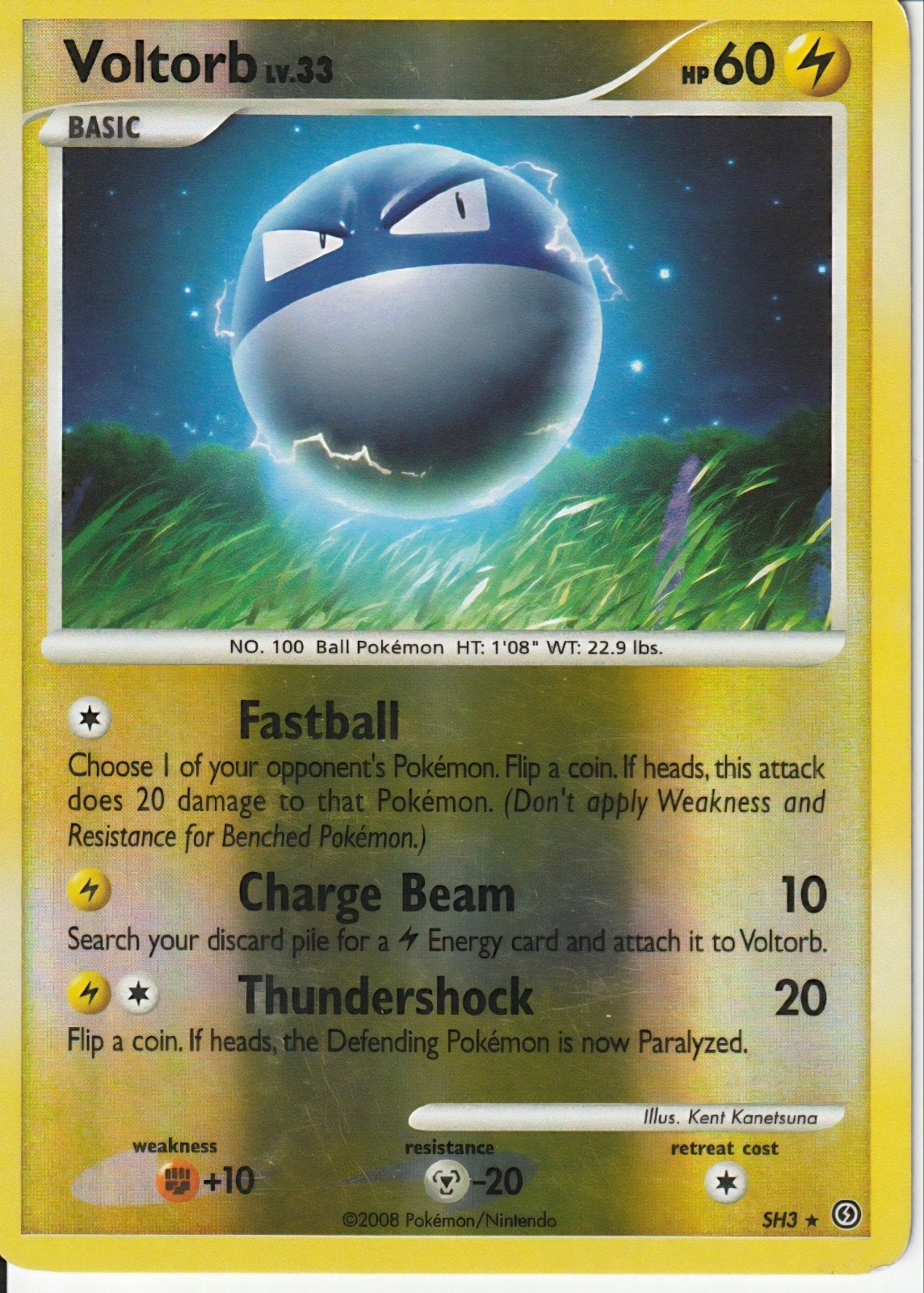 Voltorb SH3 Holo!, Ophalen of Verzenden, Zo goed als nieuw