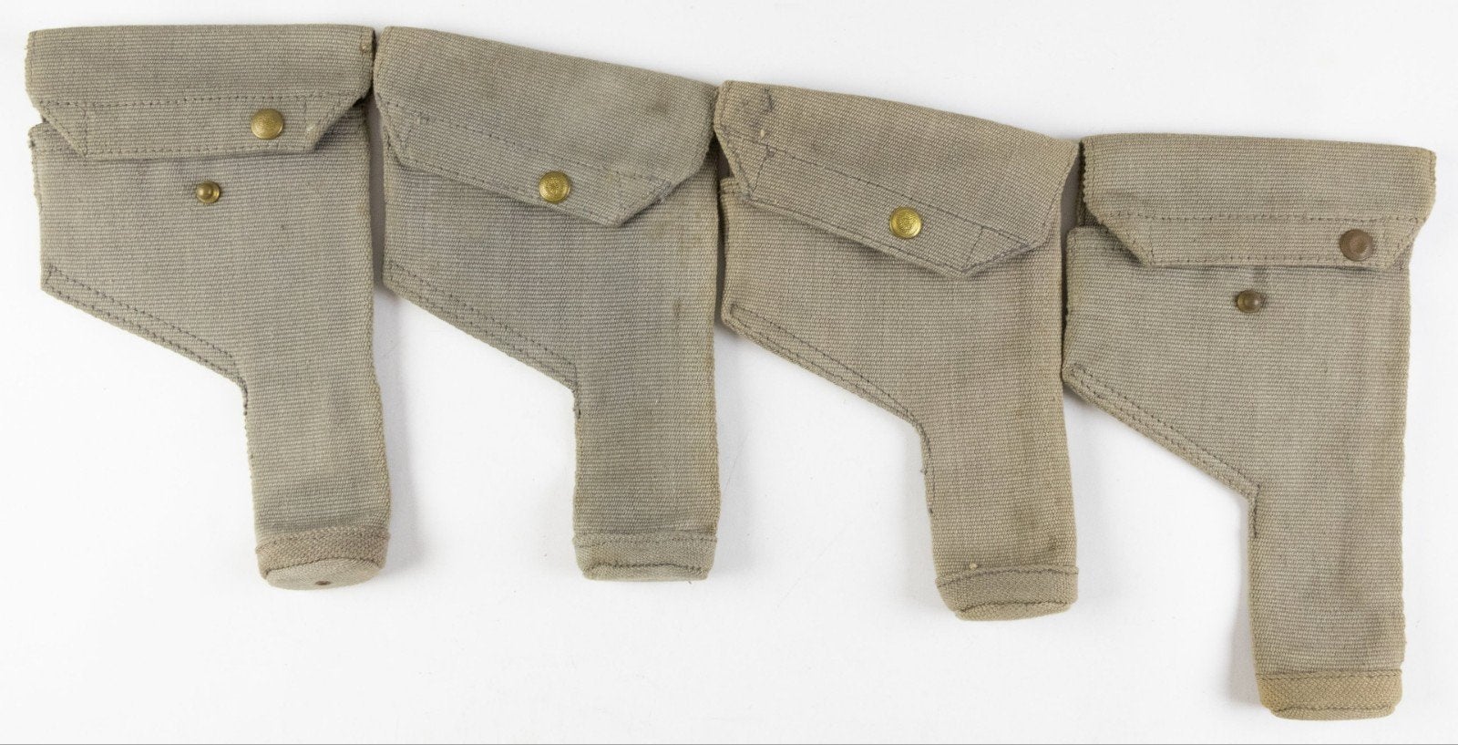 Lot van vier 1943 RAF Webley revolverholsters, NOS, Verzamelen, Ophalen of Verzenden, Luchtmacht, Engeland, Overige typen