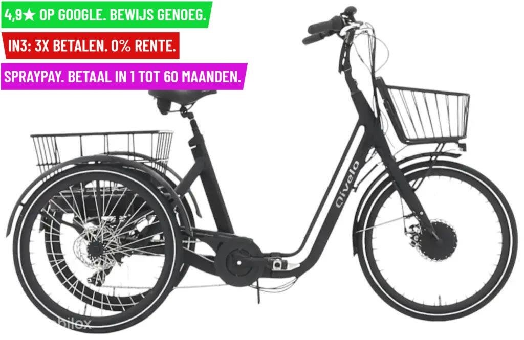 Qivelo Senior Fold vouwbaar - zwart - elektrische driewieler, Overige merken, 9713 Bv Groningen, Nieuw, Qivelo