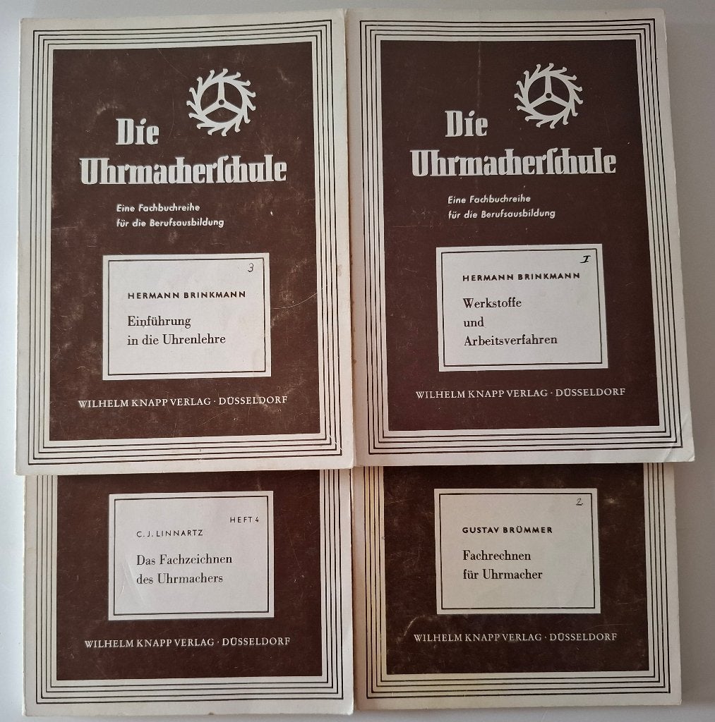 4 boekjes voor de beginnende en gevorderde klokkenmaker, Antiek en Kunst, Ophalen of Verzenden