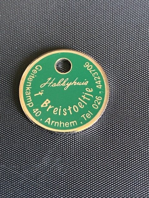 winkelwagenmuntje Hobbyhuis 't Breistoeltje, Verzamelen, Winkelwagenmuntjes, Ophalen of Verzenden