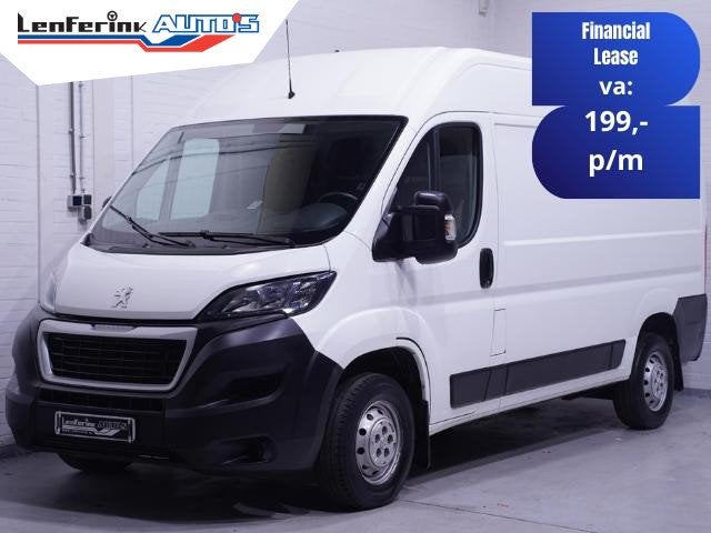 Peugeot Boxer 2.2 BlueHDi 140 pk L2H2 Premium Navi, Camera L, Auto's, Voorwielaandrijving, Stof, Gebruikt, 4 cilinders