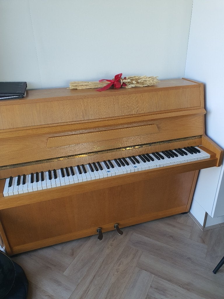 Zimmerman piano, Muziek en Instrumenten, Piano's, Ophalen, Gebruikt, Bruin, Piano