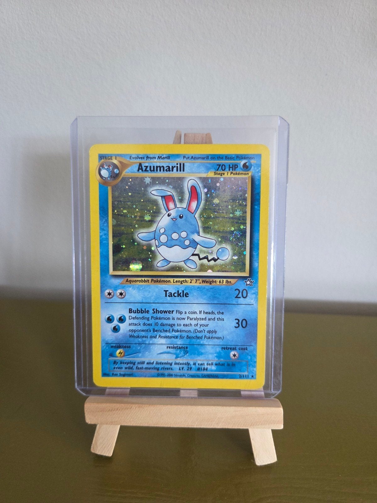 Azumarill 2/111 Neo Genesis Pokémon Kaart, Ophalen of Verzenden