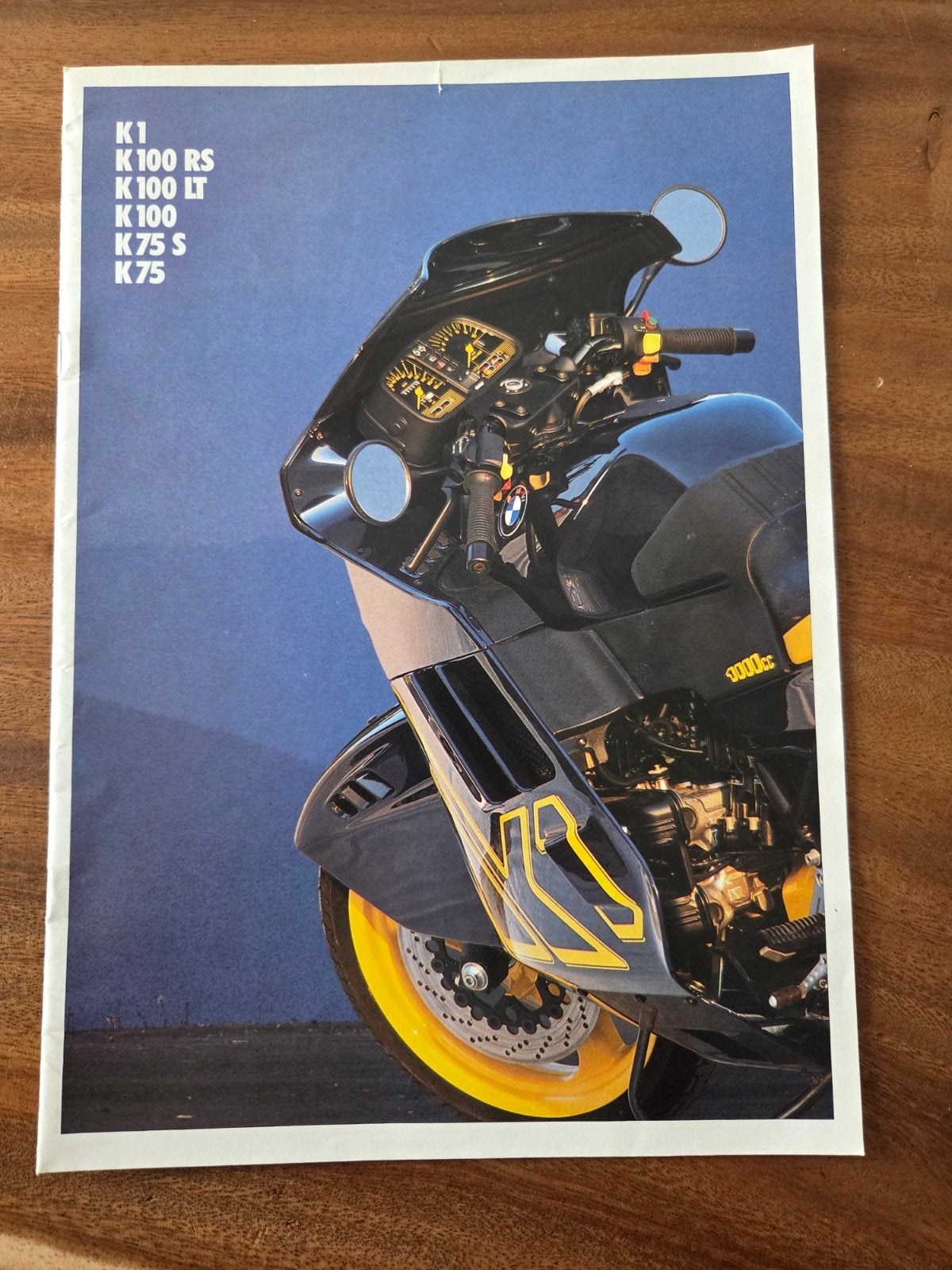 BMW K1 K100 RS LT K75 S Motorfiets Brochure, Ophalen of Verzenden, Zo goed als nieuw, BMW Motorrad AG, Merk of Model