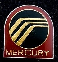Mercury auto pin, Verzamelen, Verzenden, Nieuw, Transport, Speldje of Pin