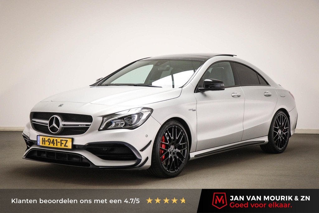 Mercedes-Benz CLA-klasse AMG 45 4MATIC Ambition | PANORAMADA, Auto's, Mercedes-Benz, Automaat, CLA, Gebruikt, 4 cilinders