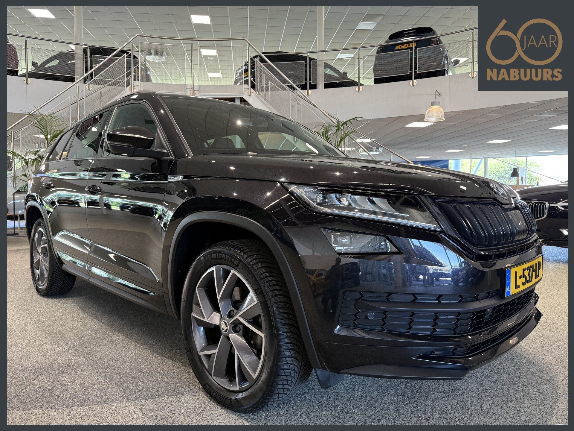 Skoda Kodiaq 1.5 TSI Sportline Business 5p NL auto, Trekhaak, Auto's, Voorwielaandrijving, 12 maanden, Euro 6, 4 cilinders