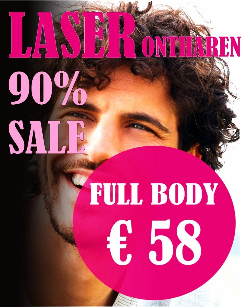 Laserontharing full body €58, Sieraden, Tassen en Uiterlijk, Uiterlijk | Lichaamsverzorging, Ophalen of Verzenden, Nieuw, Overige typen