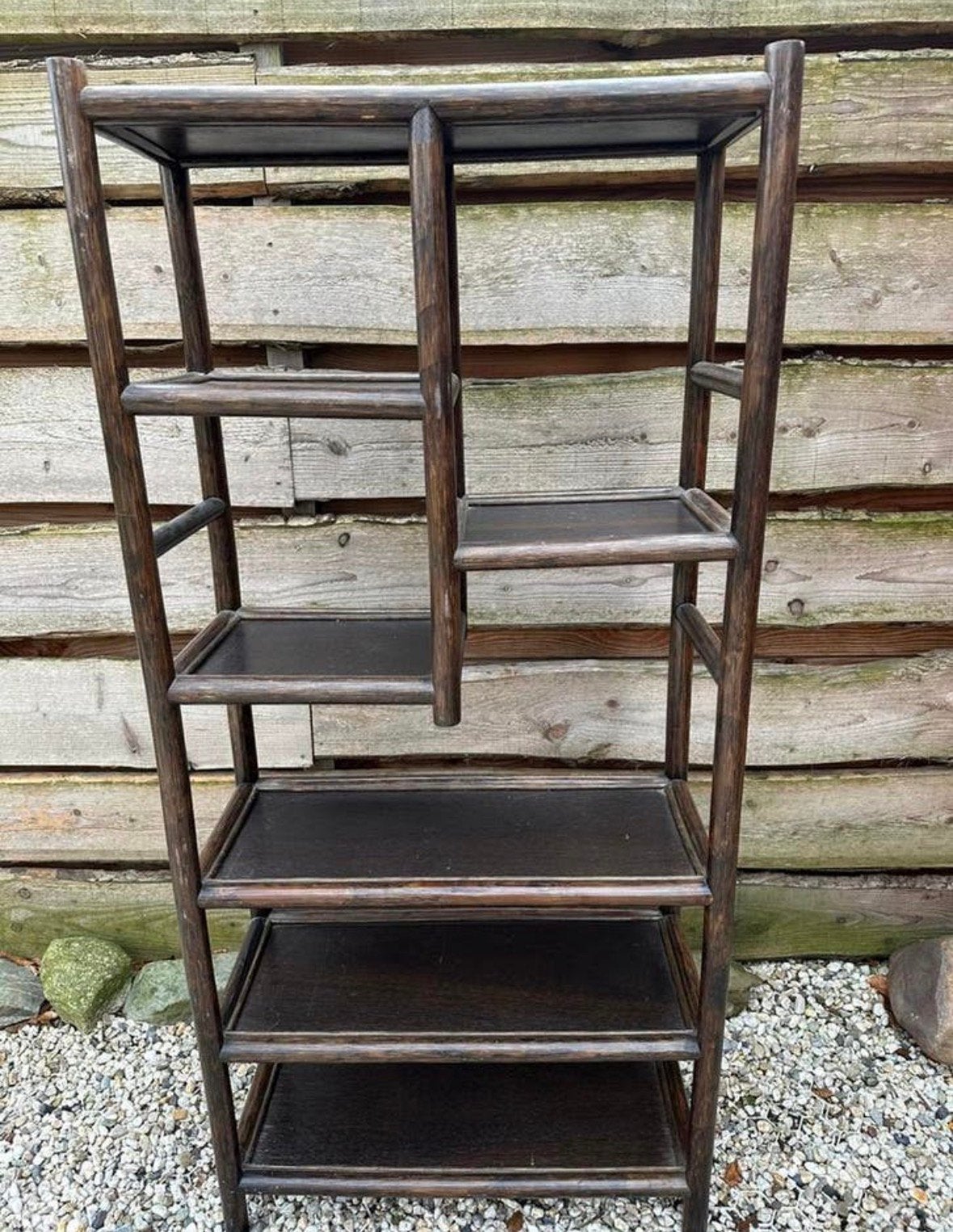 Vintage Bamboe stelling kast / roomdevider, Ophalen, Gebruikt