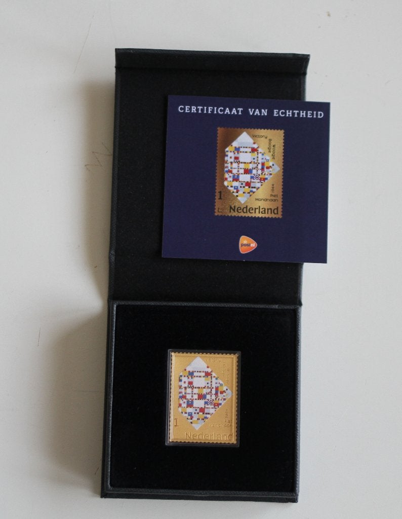 Gouden Postzegel 150 jaar P.C. Mondriaan, Verzenden, Na 1940, Postfris