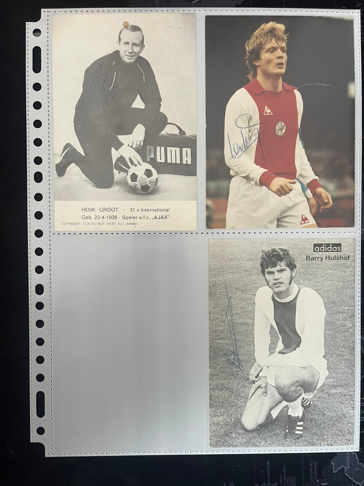 Gesigneerde Ajax spelerskaarten, Ophalen of Verzenden, Zo goed als nieuw, Ajax, Spelerskaart
