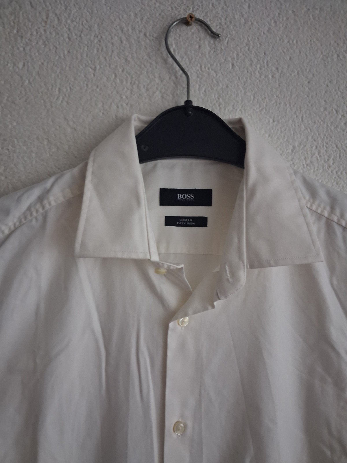 BOSS Slim Fit Overhemd Wit - Maat 40 (M), Kleding | Heren, Overhemden, BOSS, Wit, Zo goed als nieuw, Halswijdte 39/40 (M)