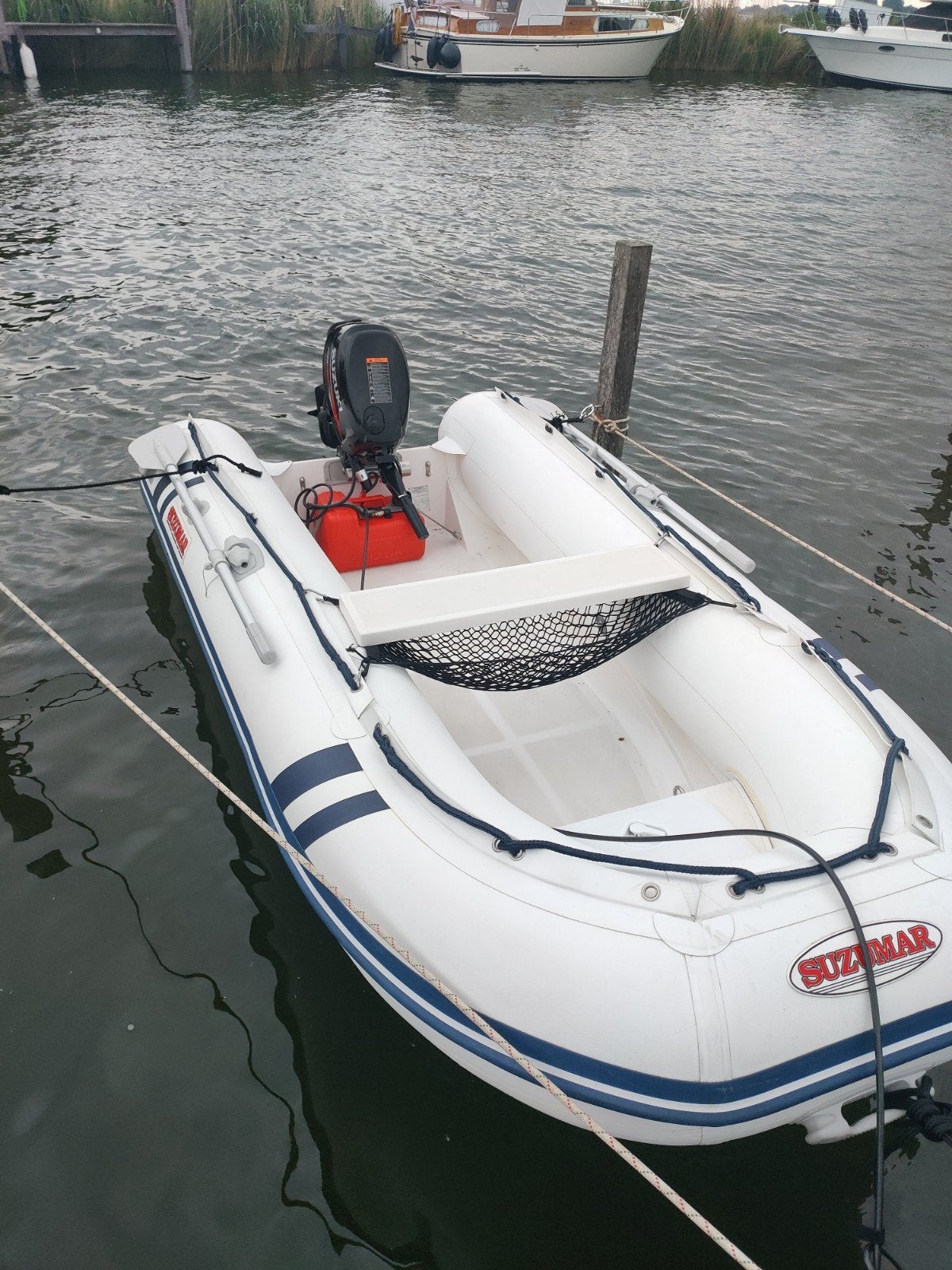 Suzumar rib rubberboot met suzuki 5pk  4t buitenboordmotor e