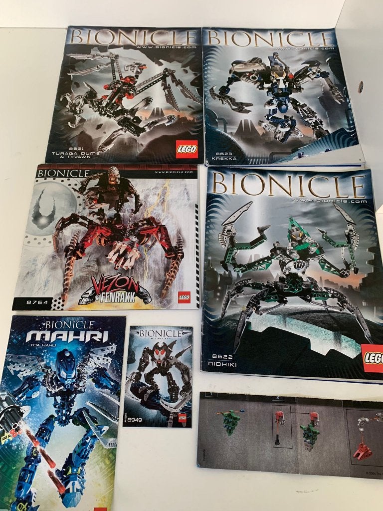 Lego Bionicle instructieboekjes!, Gebruikt, Bionicle, Lego, Overige typen