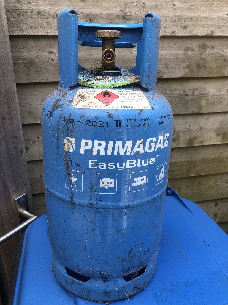 Gasfles Primagaz EasyBlue, Ophalen, Zo goed als nieuw