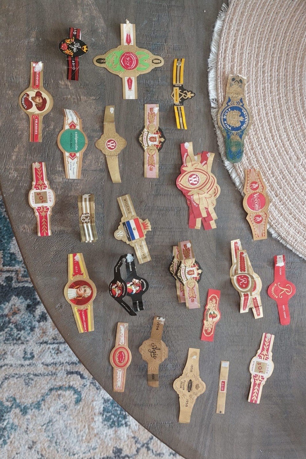 vintage sigarenbandjes, Ophalen of Verzenden, Gebruikt