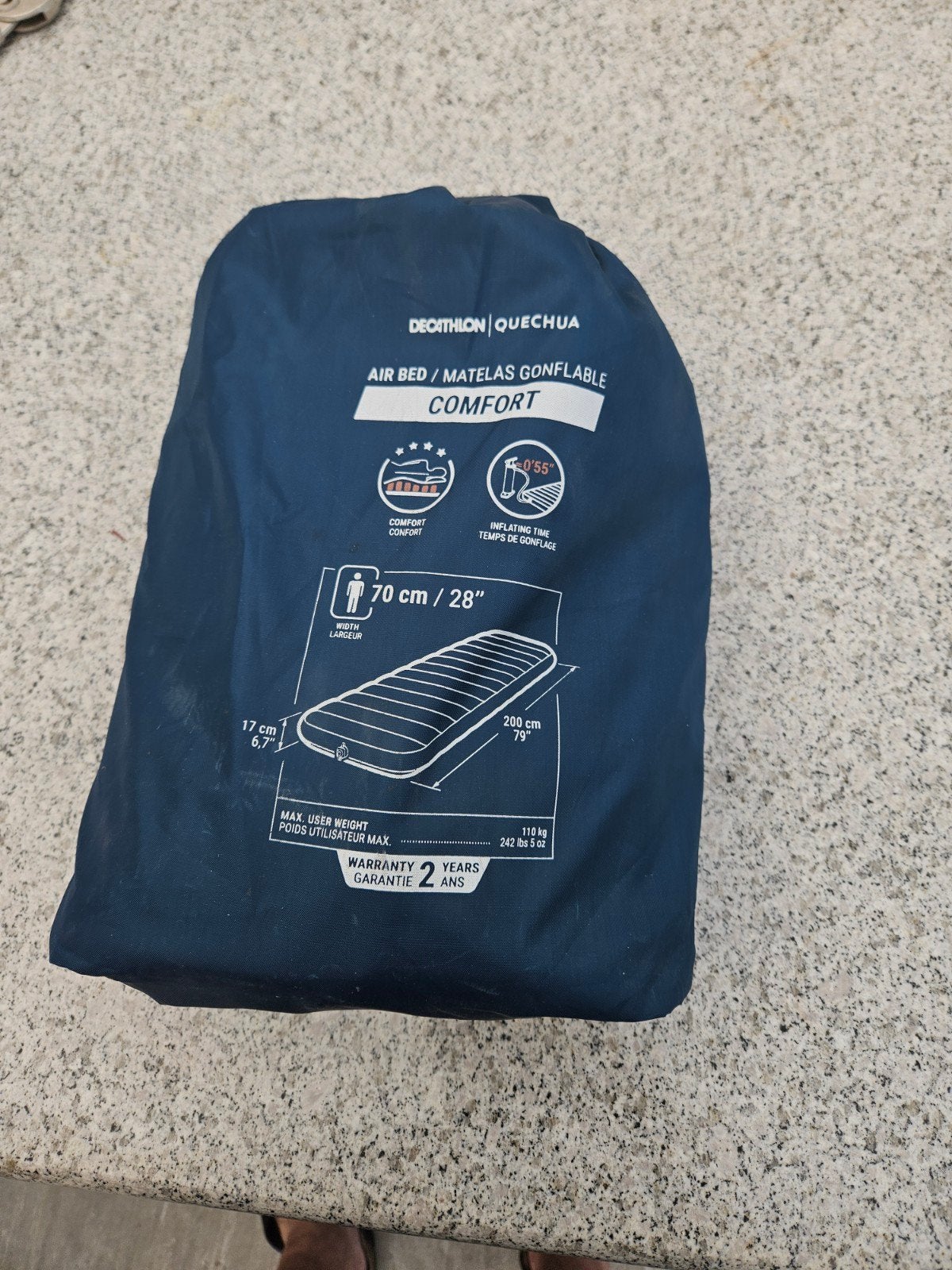 Decathlon Quechua Comfort Luchtbed - 1 Persoons, Ophalen of Verzenden, Nieuw