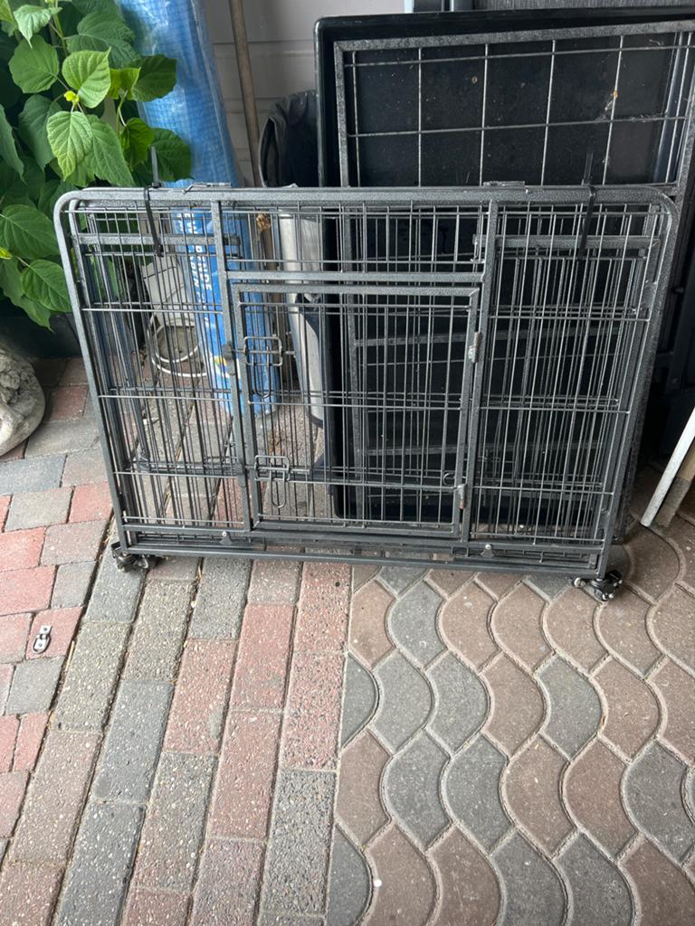 Goed onderhouden grote honden bench, Ophalen, Gebruikt