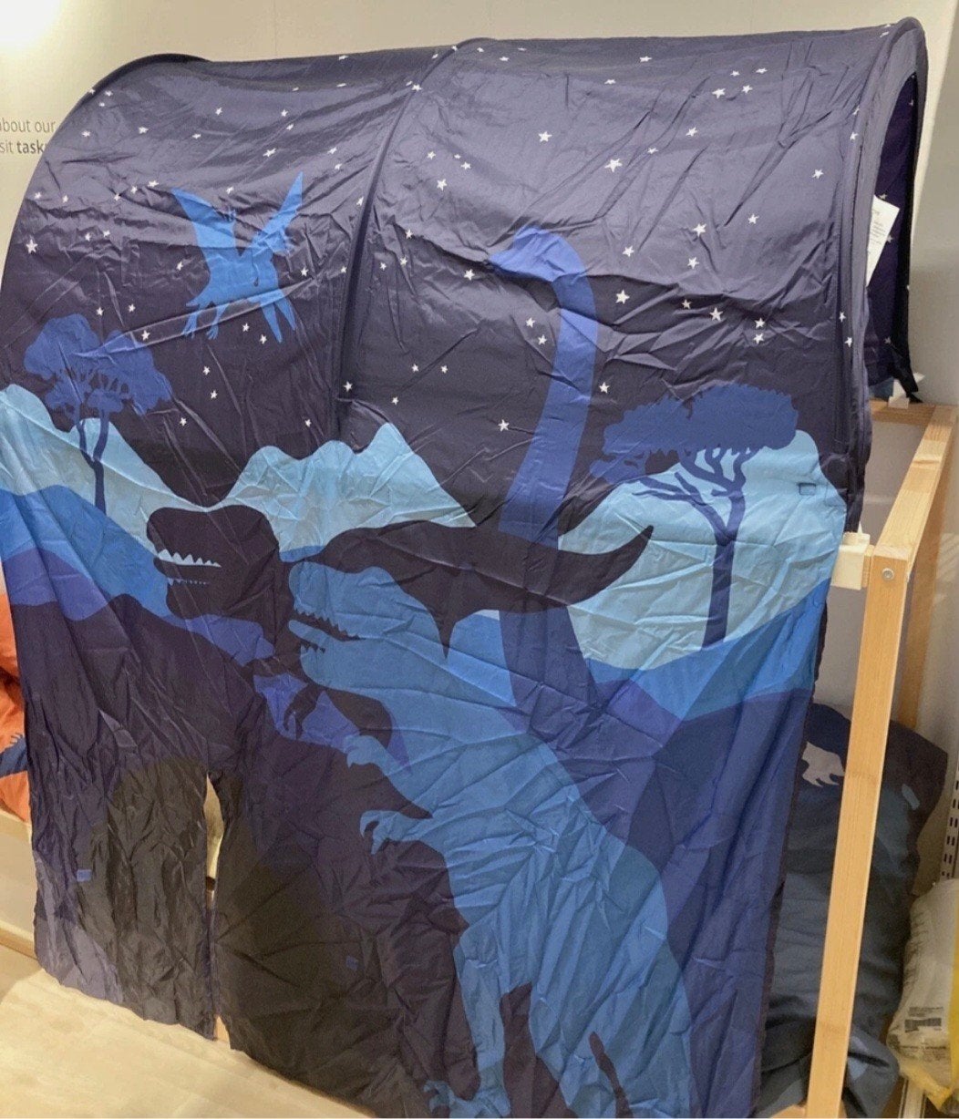 Dino bedtent ikea kura, Kinderen en Baby's, Kinderkamer | Bedden, Ophalen, 180 cm of meer, 85 tot 100 cm