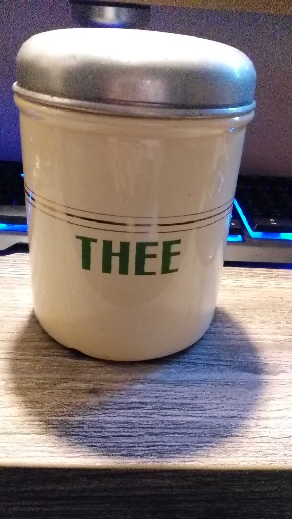 thee blik emaile, Antiek en Kunst, Ophalen of Verzenden