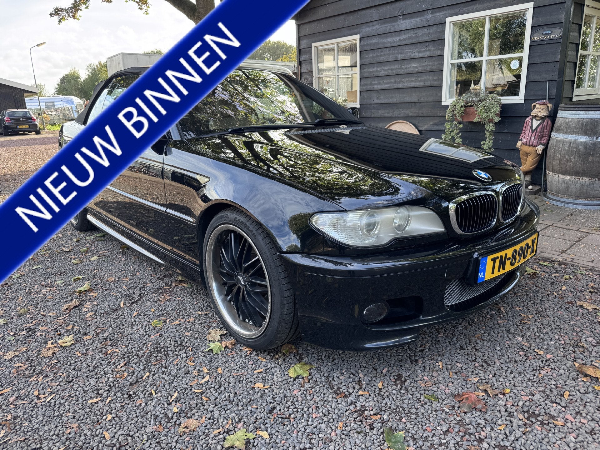 BMW 3 Serie Cabrio 330Ci Executive M-SPORT (bj 2004), Auto's, Gebruikt, Cabriolet, 4 stoelen, Zwart