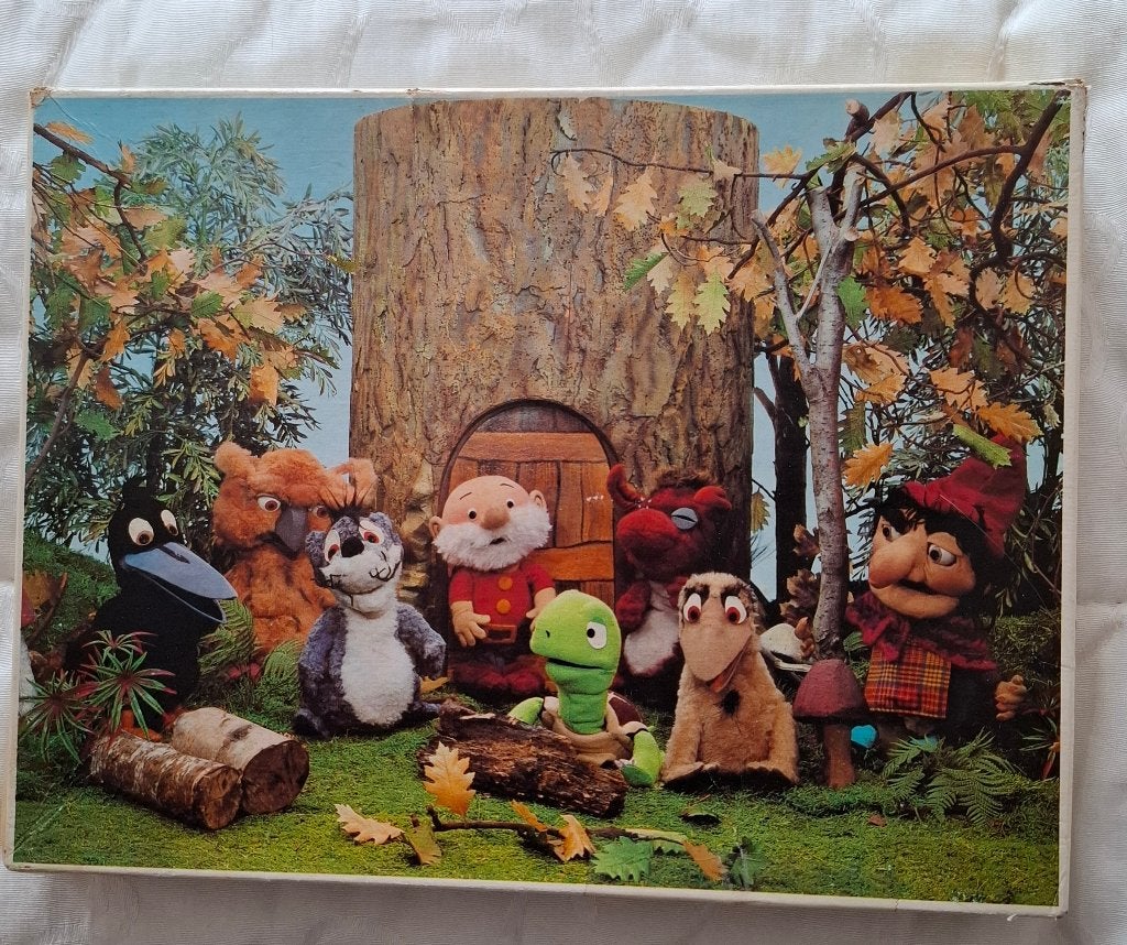 Vintage puzzel "Paulus de Boskabouter", Ophalen of Verzenden, Meer dan 50 stukjes, Gebruikt, 4 tot 6 jaar