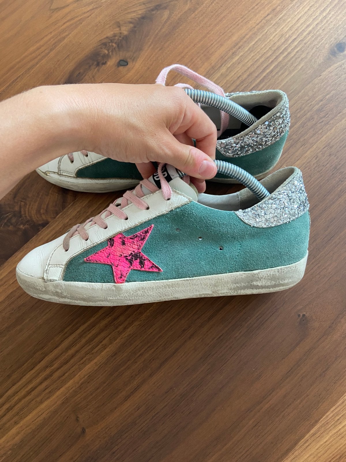 Golden Goose super stars, Ophalen of Verzenden, Groen, Sneakers of Gympen, Zo goed als nieuw