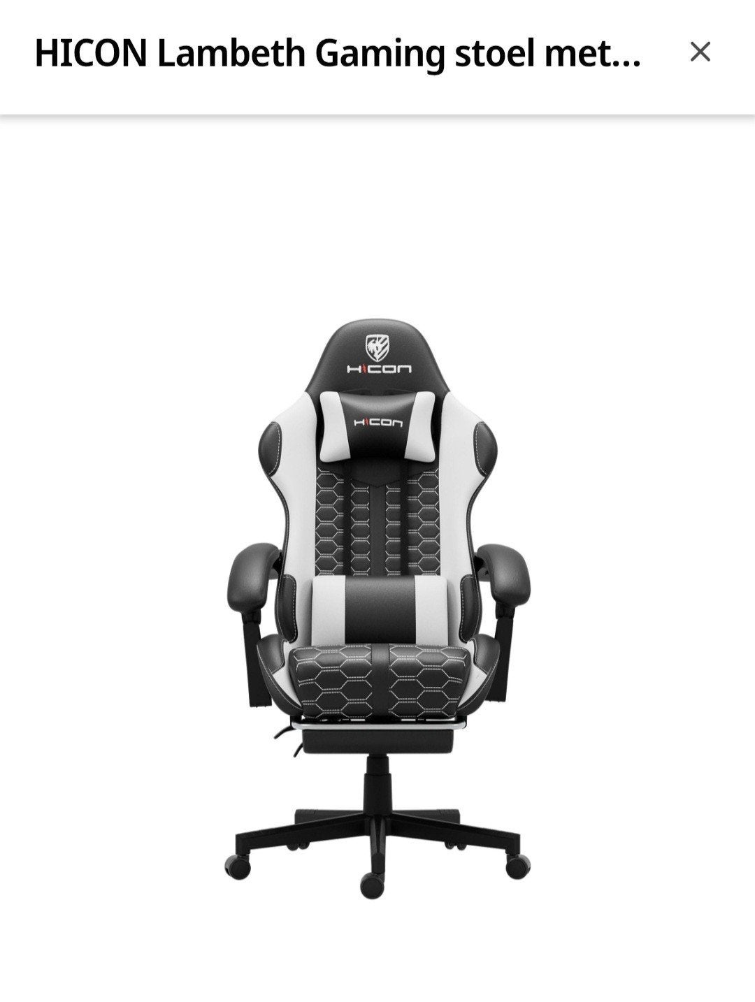 hicon bureau stoel, Ophalen, Zwart, Nieuw, Gaming bureaustoel