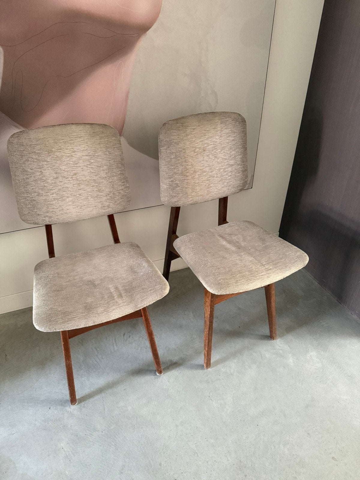 Retro eetstoelen, Huis en Inrichting, Stoelen, Ophalen, Gebruikt, Overige kleuren, Vijf, Zes of meer stoelen