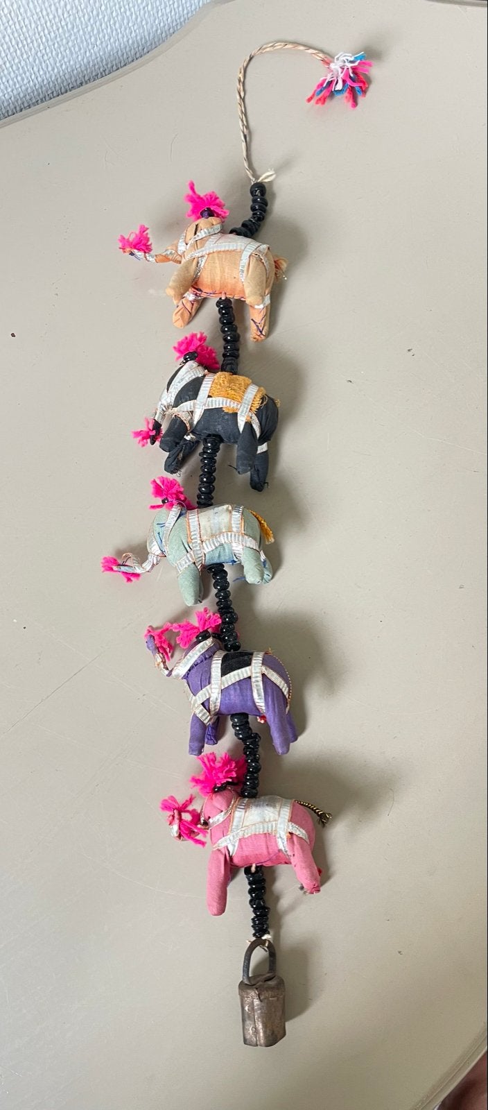 Windgong olifanten hanger met bel - Meerkleurig, Gebruikt, Meerkleurig, Ophalen of Verzenden, Oosters