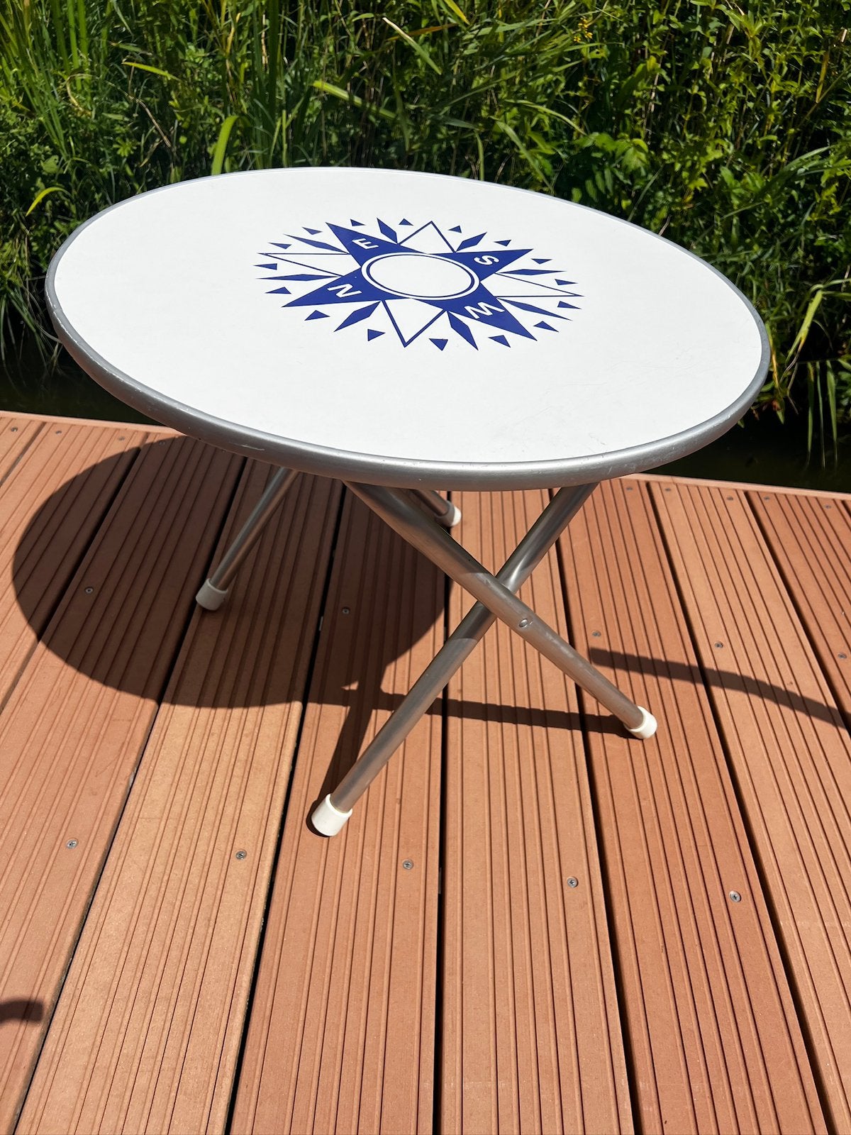 Aluminium forma inklapbaar tafeltje met kompas, Ophalen, Zo goed als nieuw, Campingtafel