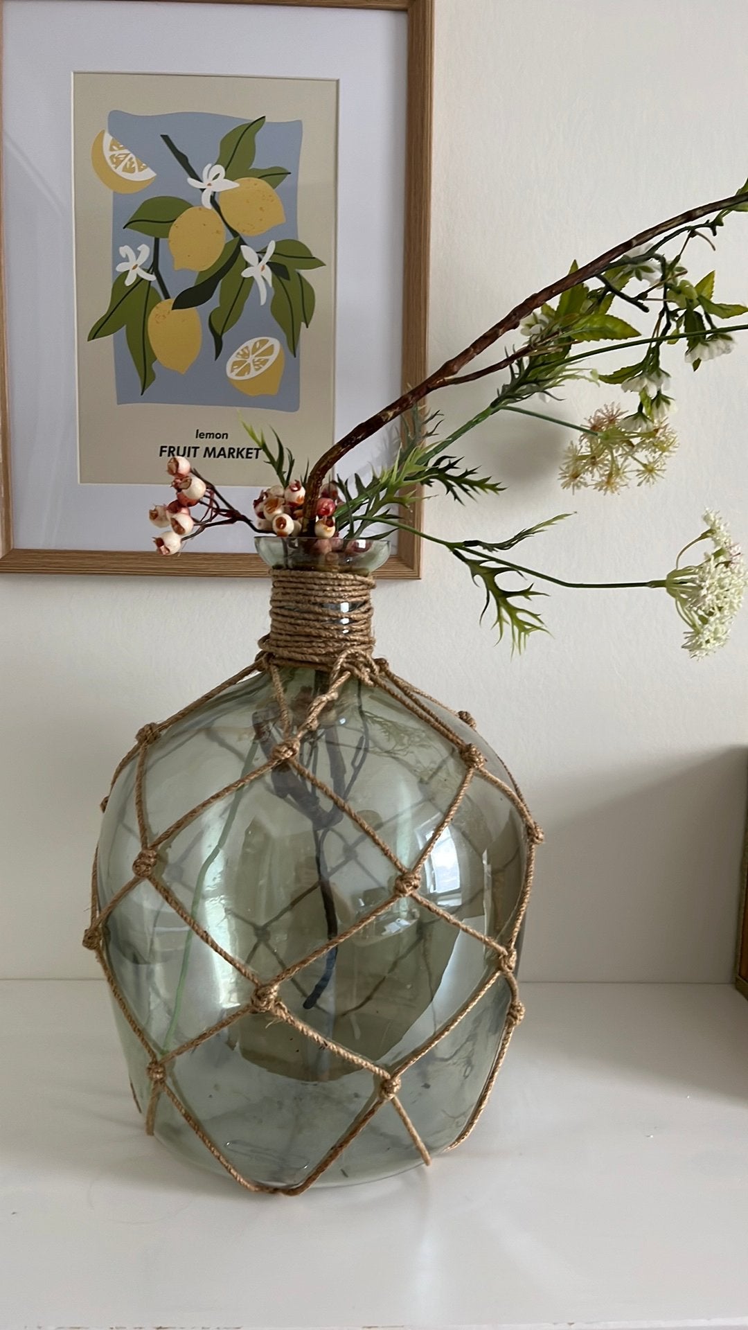 Vaas met kunstbloemen, Ophalen, Zo goed als nieuw