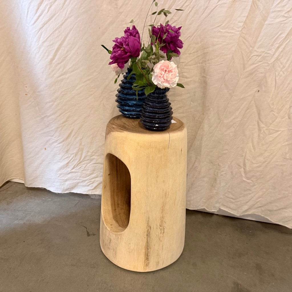 houten krukje massief suarhout - 30 x 30 cm - Gratis bezorgd, TTM Wonen, Meubels – (Perzische) Tapijten en Woonaccessoires, Taag 63, 2491 CS, Den Haag (Forepark)