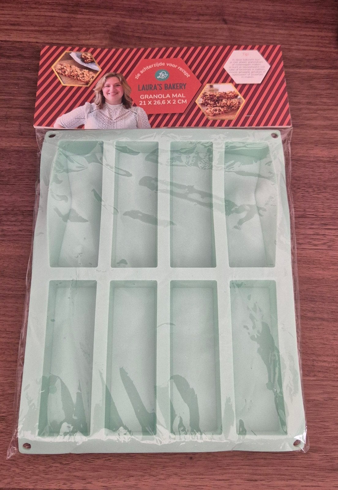 Laura's Bakery Granola Mal - Siliconen Bakvorm, Nieuw, Ophalen of Verzenden, Overige merken, Rubber/elastomeren
