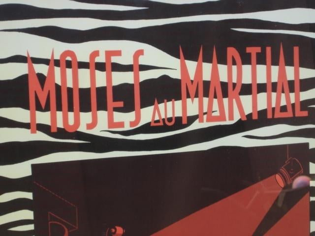 Zeefdruk/ affiche “Moses au Martial”.door Filips jaren 80, Verzamelen, Rechthoekig Staand, Ophalen of Verzenden, Zo goed als nieuw