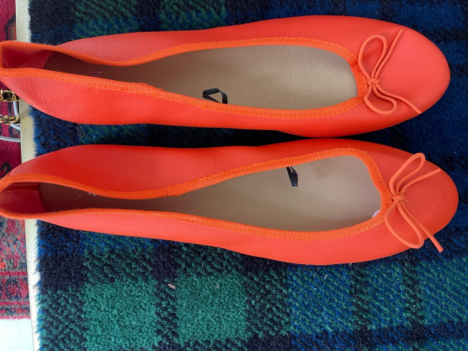 Nieuwe originele oranje  ballerina’s, Nieuw, Oranje, Ballerina's, Ophalen of Verzenden