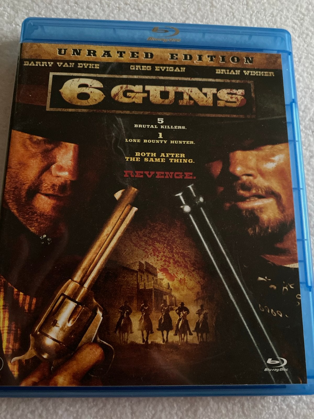 6 Guns - Blu-ray (Western, Actie), Ophalen of Verzenden, Gebruikt, Overige genres