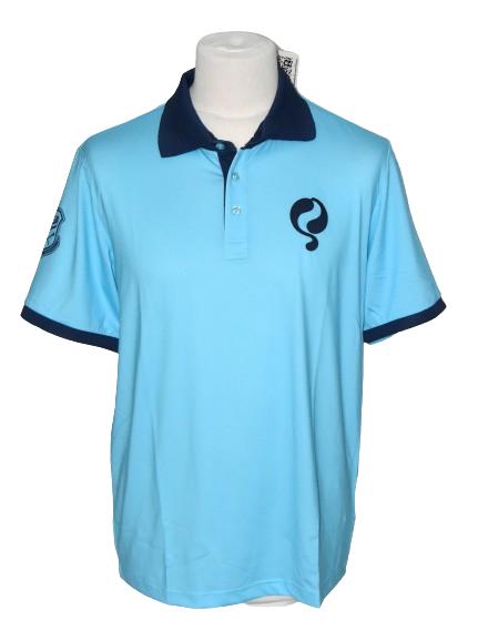 Nieuwe Quick 1905 GOLF heren polo, aqua/blauw, Mt. L, Verzenden, Nieuw, Kleding, Overige merken